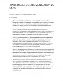 HABILIDADES DE LA COMUNICACION DE IDEAS