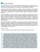 Reflexionar desde el género
