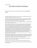 NO TODO EL DESECHO ES BASURA