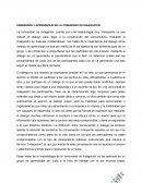 ENSEÑANZA Y APRENDIZAJE EN LA COMUNIDAD DE INDAGACION