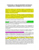 COSTOS PARA LA TOMA DE DECISIONES CONTABILIDAD ADMINISTRAIVA. NOVIEMBRE DE 2.020. APLICACIÓN