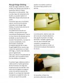 Dorado de cortes de un libro. Tecnica