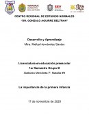 La importancia de la primera infancia