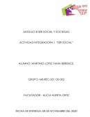 Actividad integradora “Ser social”
