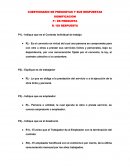 CUESTIONARIO DE PREGUNTAS Y SUS RESPUESTAS Contrato individual de trabajo