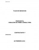 CREACIÓN DE FIRMA CONSULTORA