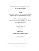 IMPLEMENTACIÓN DE UN SISTEMA DE GESTIÓN AMBIENTAL CON LA NORMA ISO 14001:2015