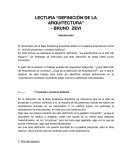 LECTURA “DEFINICIÓN DE LA ARQUITECTURA”