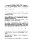 INTRODUCCIÓN HACIA UNA GESTIÓN