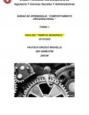 Análisis de tiempos modernos