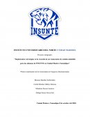 “Implementar estrategias en la creación de un restaurante de comida saludable para los alumnos de INSUNTE en Ciudad Madero Tamaulipas”