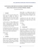 ÉTICA | MAESTRÍA EN PLANIFICACIÓN Y PROYECTOS DE DESARROLLO