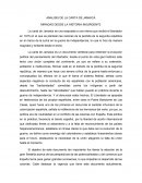 Analisis de la carta a jamaica