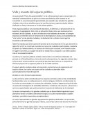 Vida y muerte del espacio público