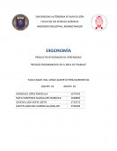 PRODUCTO INTEGRADOR DE APRENDIZAJE “RIESGOS ERGONOMICOS EN EL ÁREA DE TRABAJO”