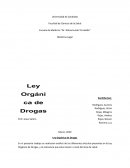 Ley orgánica de drogas