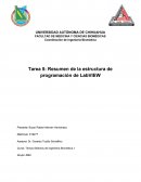 Resumen de la estructura de programación de LabVIEW