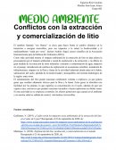 Conflictos con la extracción y comercialización de litio