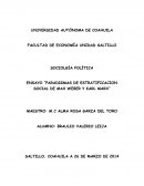 Paradigmas de estratificacion social de Max Weber y Karl Marx