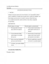ANALISIS DE DILEMAS ETICOS. Página 1