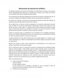 Mecanismos Alternativos de Solución de Conflictos