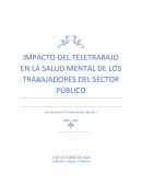 IMPACTO DEL TELETRABAJO EN LA SALUD MENTAL DE LOS TRABAJADORES DEL SECTOR PÚBLICO