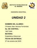TAREA 1 U2 ESTADISTICA