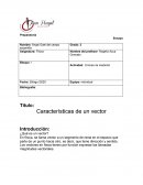 Características de un vector