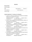 Encuesta Constitución de la República