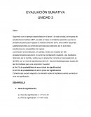 EVALUACIÓN SUMATIVA UNIDAD 3