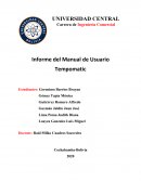 Informe del Manual de Usuario Tempomatic