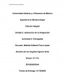 Cálculo Integral Unidad 2: Aplicación de la integración