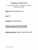 TRABAJO PRÁCTICO “El Romanticismo literario”. “El Matadero” de Esteban Echeverría