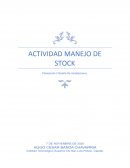 ACTIVIDAD MANEJO DE STOCK Planeación Y Diseño De Instalaciones.