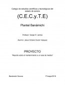 Reporte sobre el mantenimiento a un aula de medios