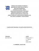 PLANIFICACIÓN TRADICIONAL VS PLANIFICACIÓN PARTICIPATIVA