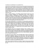 Los efectos de la planificación China