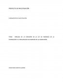 ANÁLISIS DE LA CREACIÓN DE LA LEY DE INGRESOS DE LA FEDERACIÓN Y EL PRESUPUESTO DE EGRESOS DE LA FEDERACIÓN