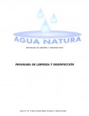 PROGRAMA DE LIMPIEZA Y DESINFECCIÓN