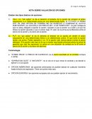 NOTA SOBRE VALUACIÓN DE OPCIONES