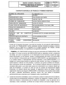 Contrato laboral individual indefinido