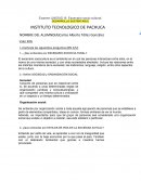 DESARROLLO SUSTENTABLE. Examen UNIDAD III: Escenario socio-cultural