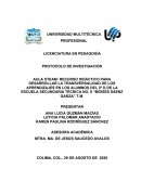 AULA STEAM: RECURSO DIDÁCTICO PARA DESARROLLAR LA TRANSVERSALIDAD DE LOS APRENDIZAJES EN LOS ALUMNOS DEL 3º D