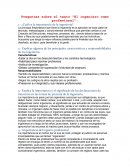 Preguntas sobre el texto “El ingeniero como profesional”