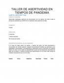 Taller para padres: asertividad en tiempos de pandemia