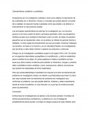 Características cualitativa y cuantitativa