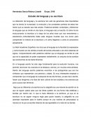 Estudio del lenguaje y su escritura