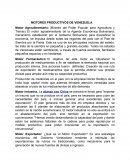 Motores productivos de Venezuela