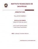 ARTÍCULO DE OPINIÓN: ’’ARQUITECTURA INCLUSIVA’’