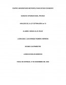 Derecho internacional privado. ANÁLISIS